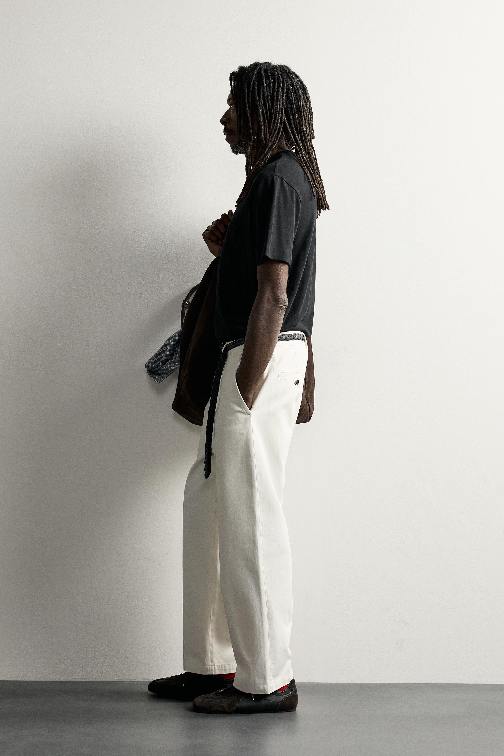 Мужские футболки Zara AARON LEVINE X ZARA POCKET T-SHIRT — фото 4