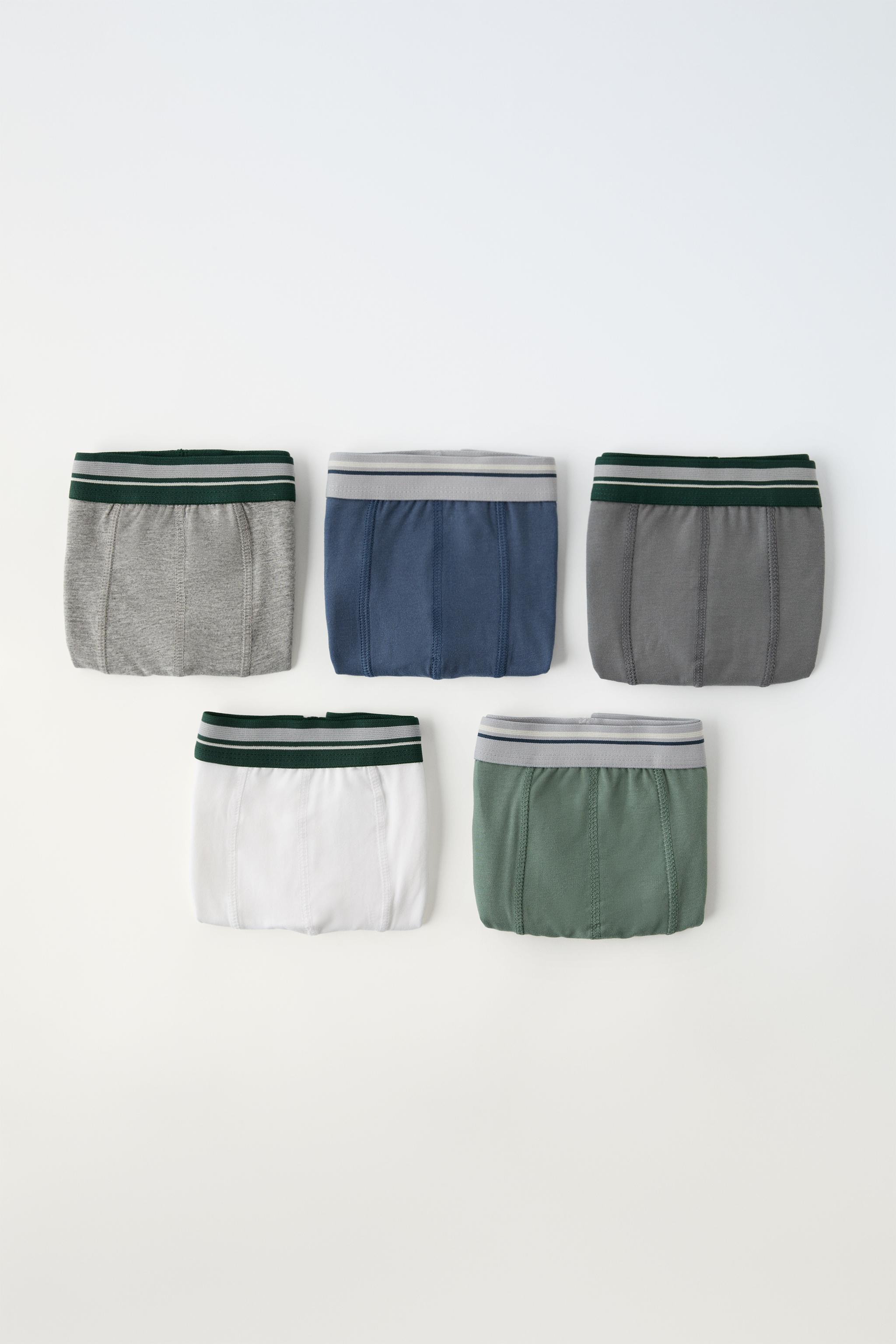 6 14 JAAR SET MET VIJF BOXERSHORTS MET STREPEN Grijs ZARA Nederland Netherlands