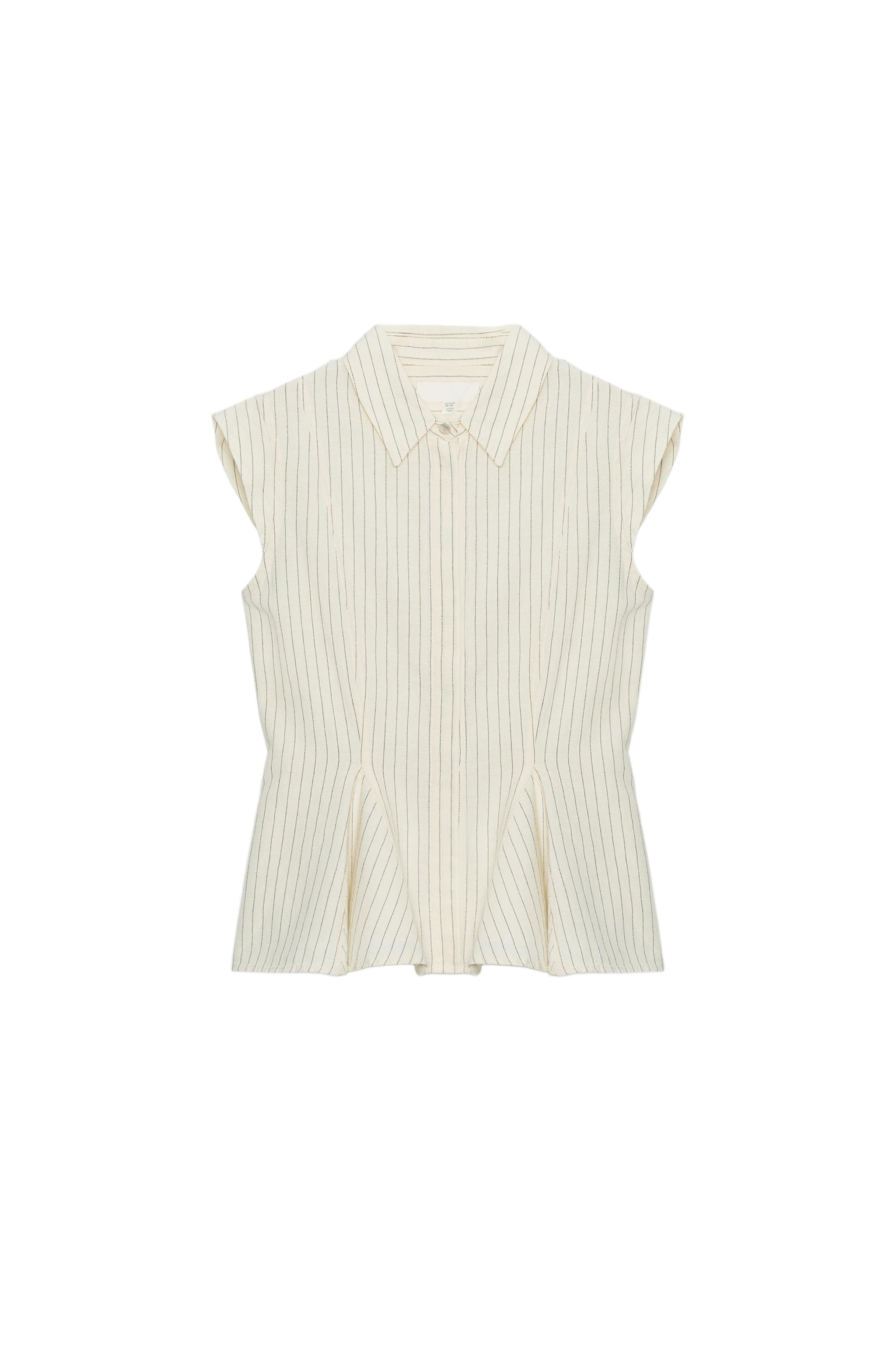 CAMISA LISTRADA COM LINHO ZW COLLECTION - Cru | ZARA Brasil