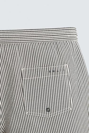 MAILLOT DE BAIN EN SEERSUCKER - Noir de Zara - Image 9