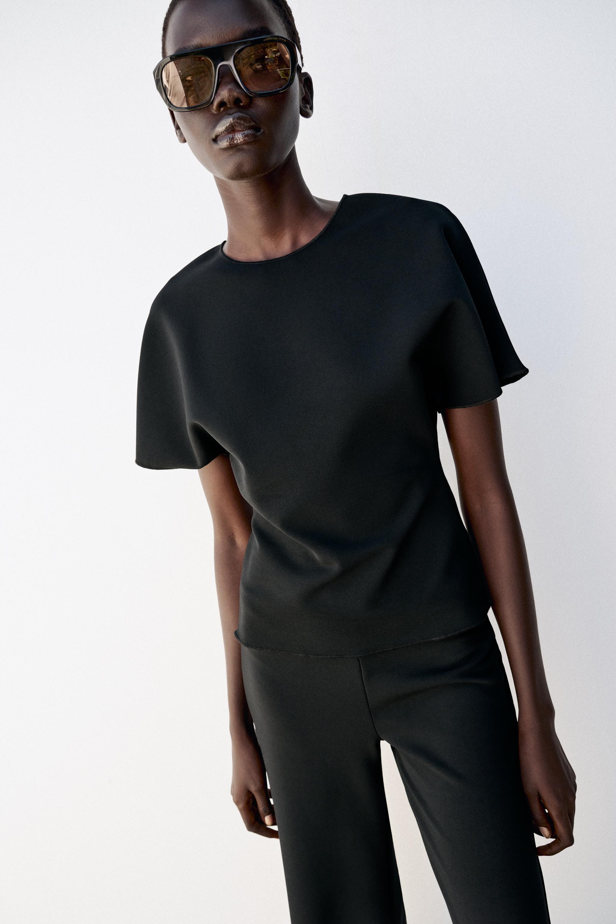 STRETCH WIDE LEG PANTS