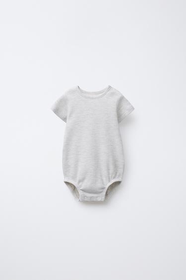 LOT DE DEUX BODYS GAUFRÉ - Gris chiné de Zara - Image 1