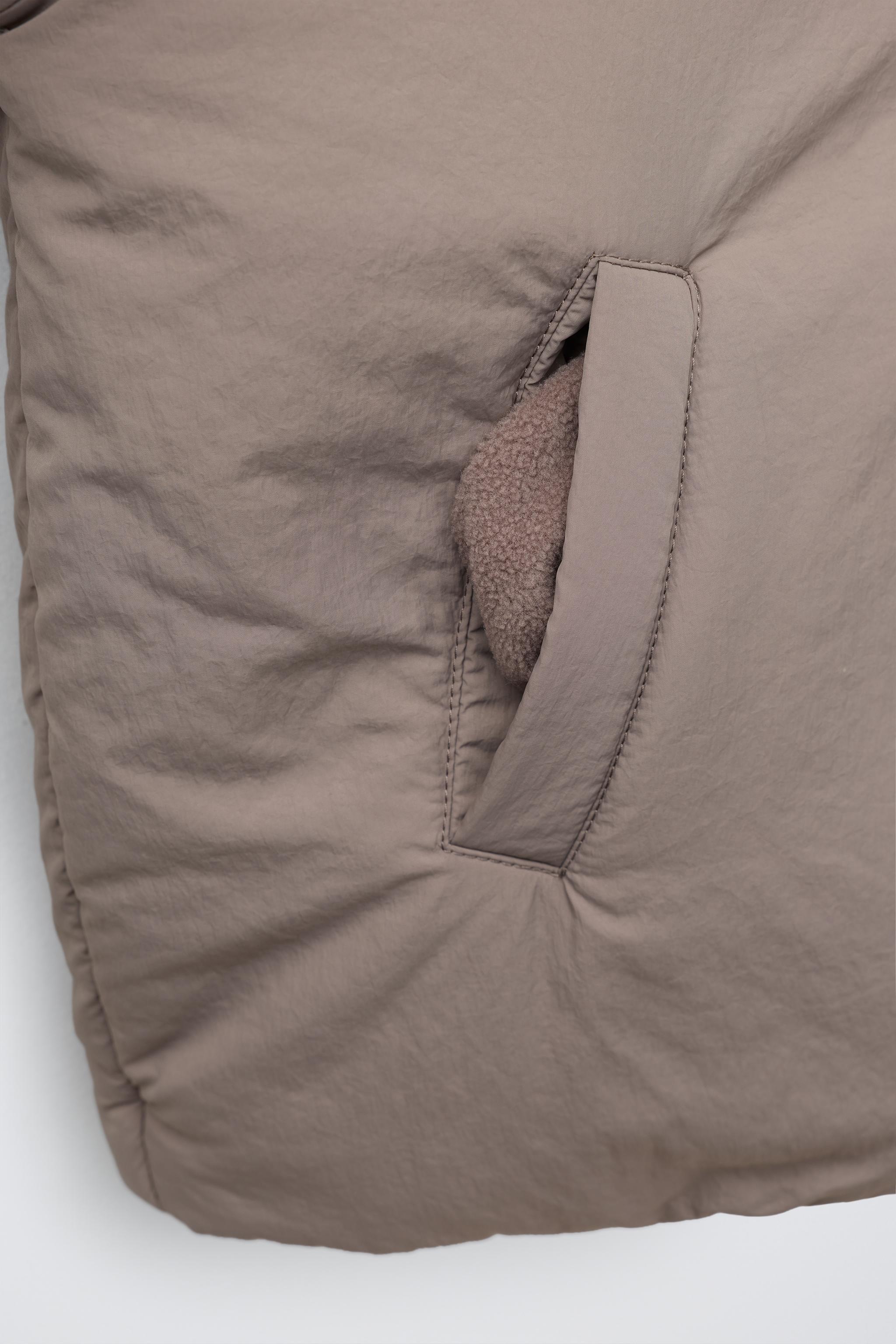 MANTEAU EFFET FOURRURE DÉPERLANT