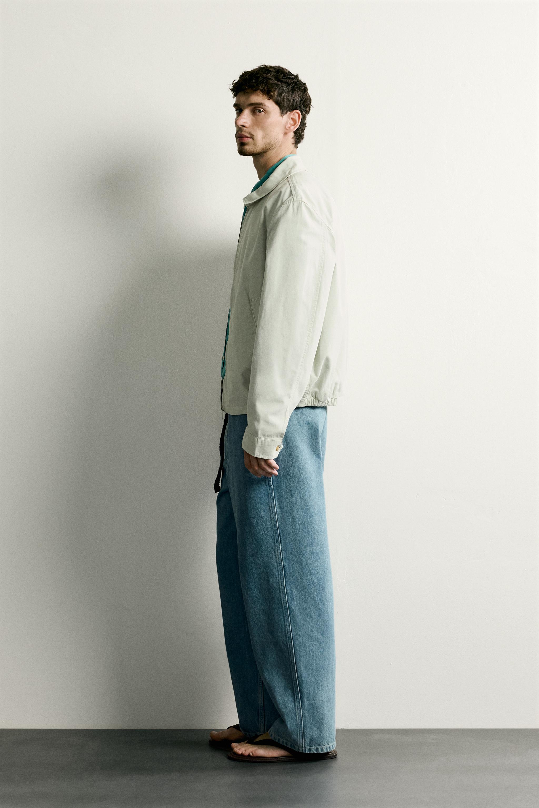 WASHED COTTON REGULAR FIT JACKET
