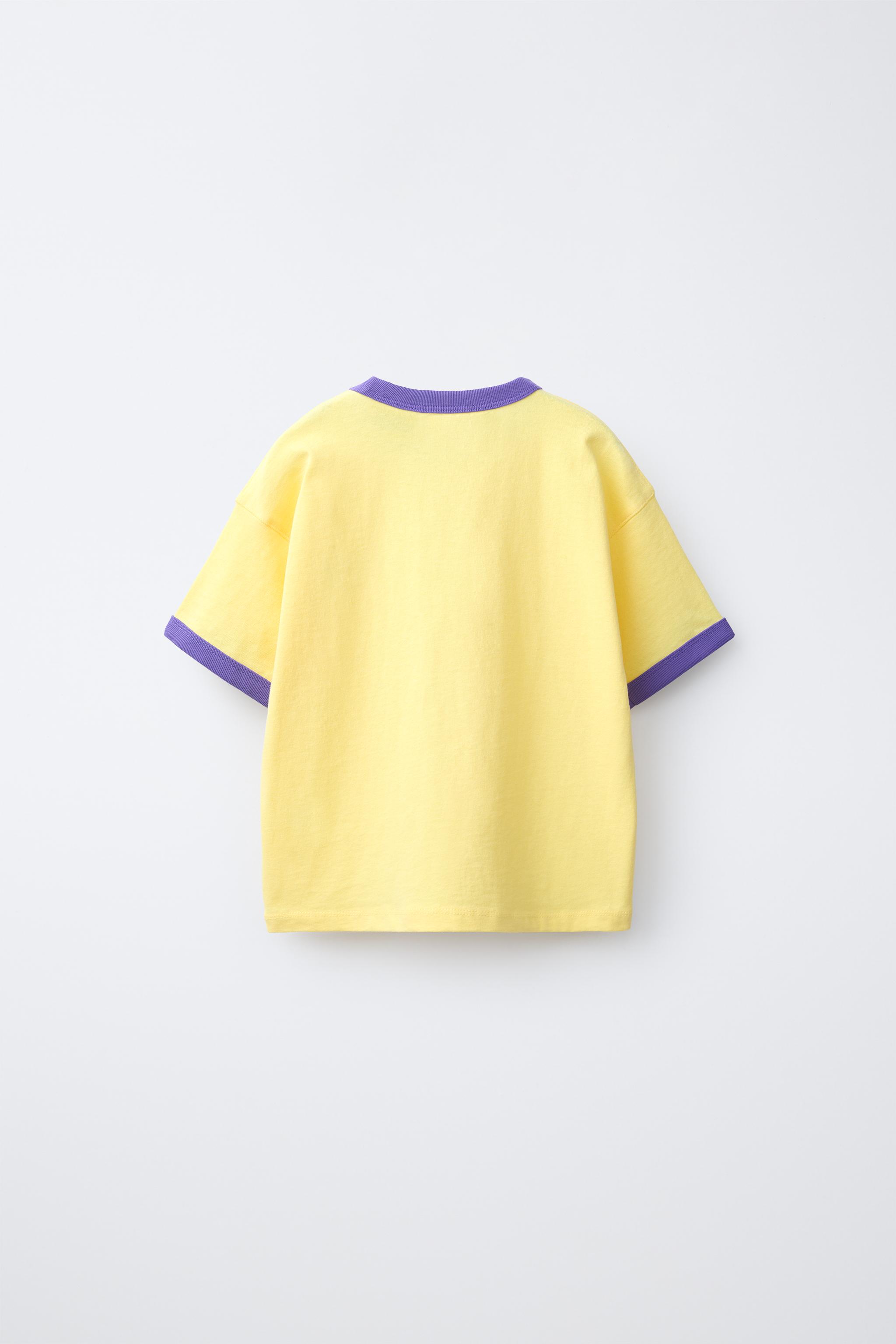T-SHIRT CONTRASTÉ BRODÉ FRUIT OF THE LOOM™