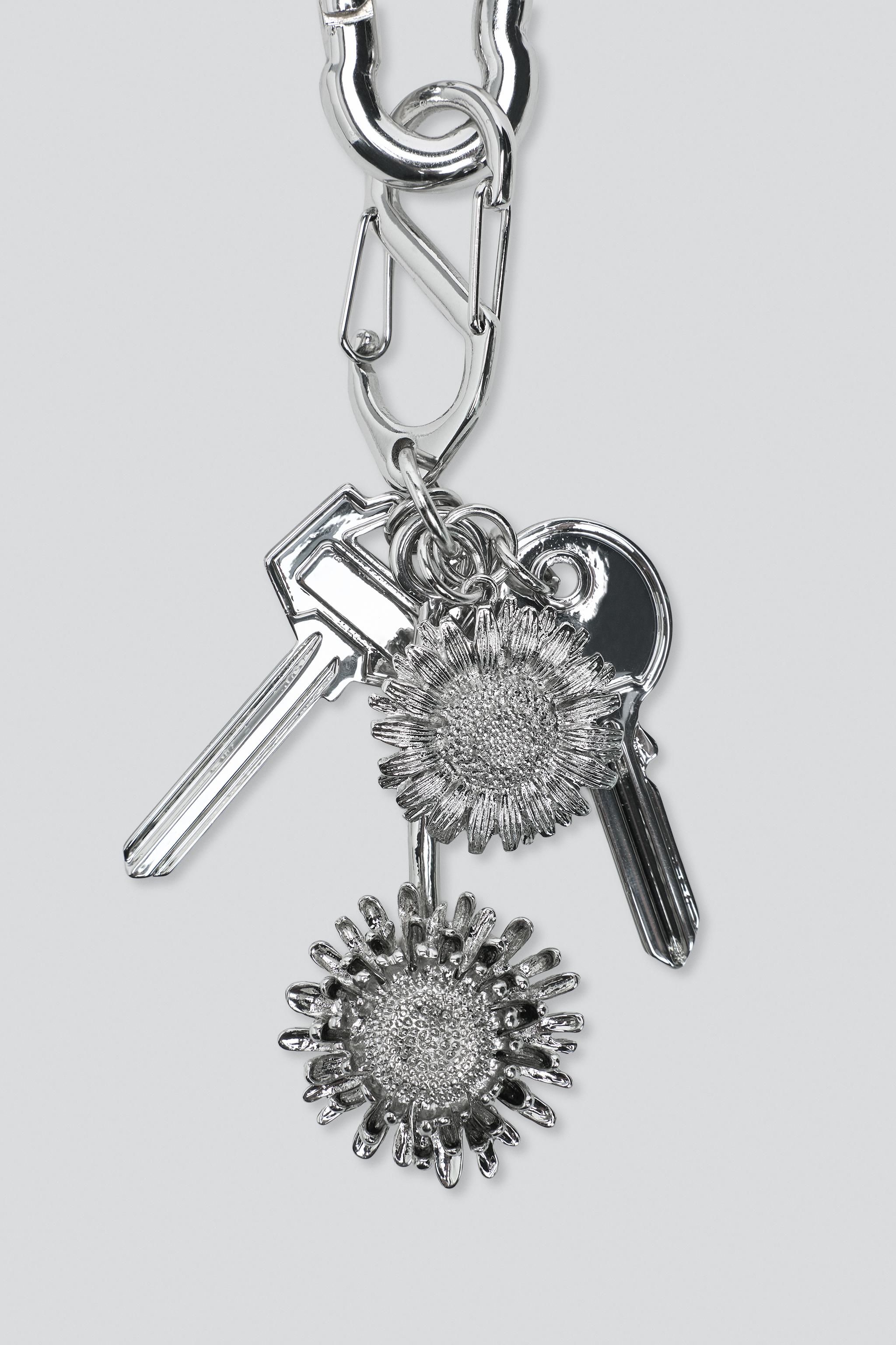 PORTE-CLÉS CHARMS FLEURS CLÉS