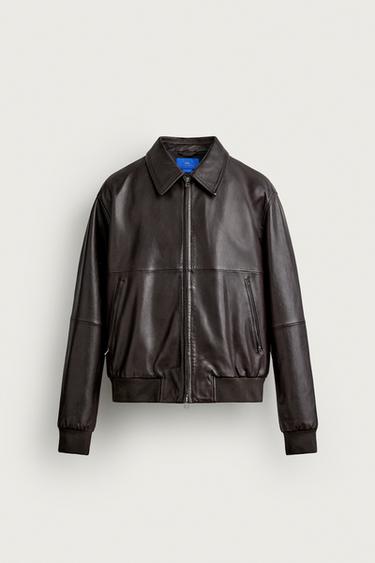 LEATHER JACKET AARON LEVINE X ZARA - Brown by Zara