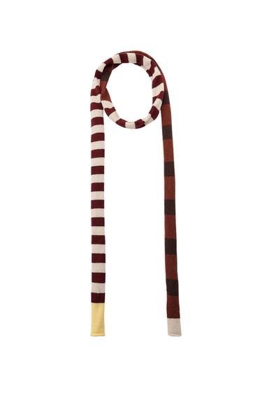 STRIPED KNIT SCARF - Multicoloured by Zara - Image 0
