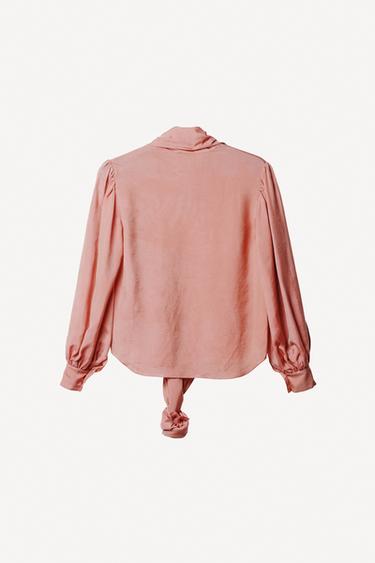TIE BLOUSE WILLY CHAVARRIA X ZARA - Pink by Zara - Image 3