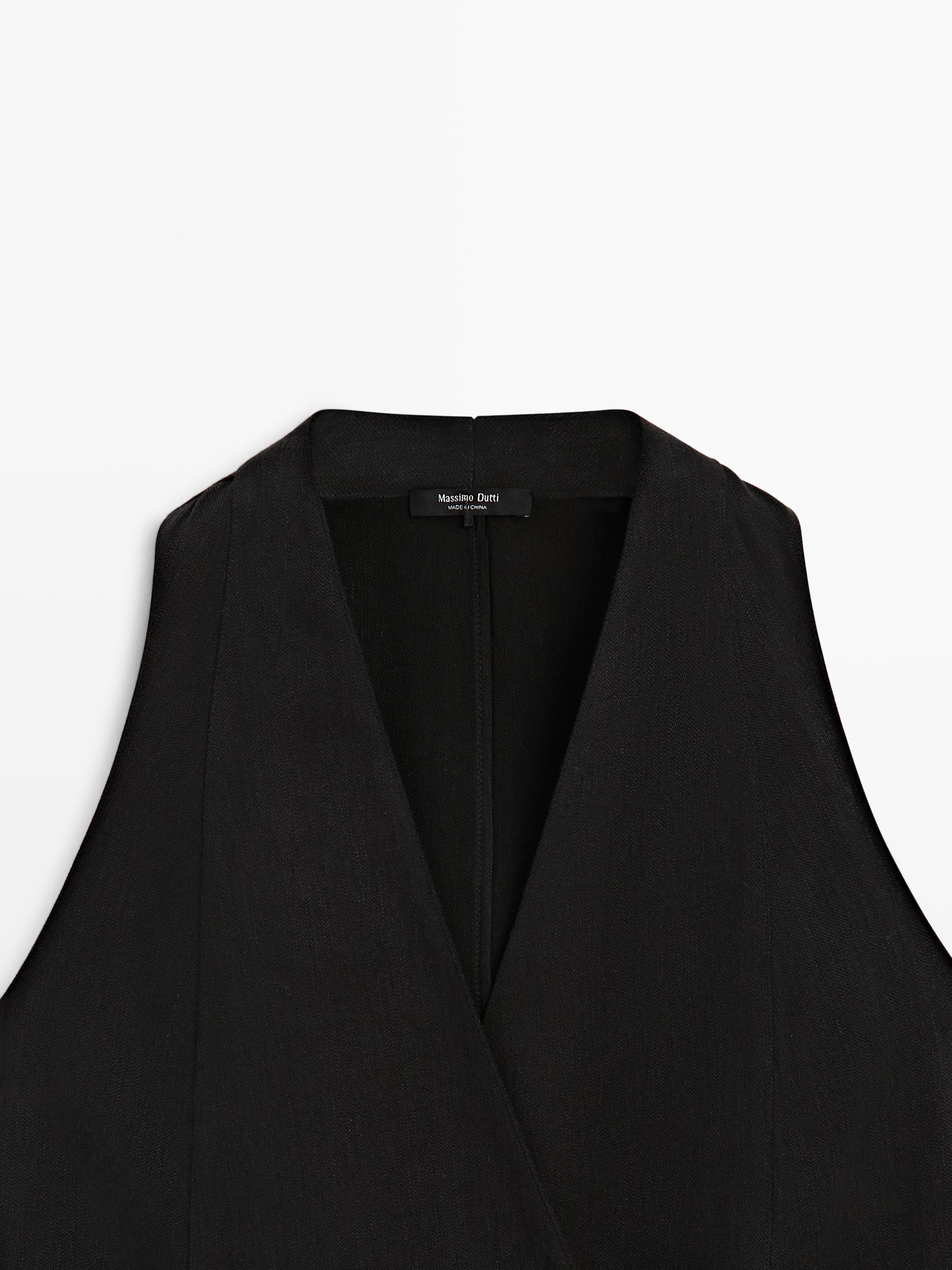 Gilet croisé avec boutons