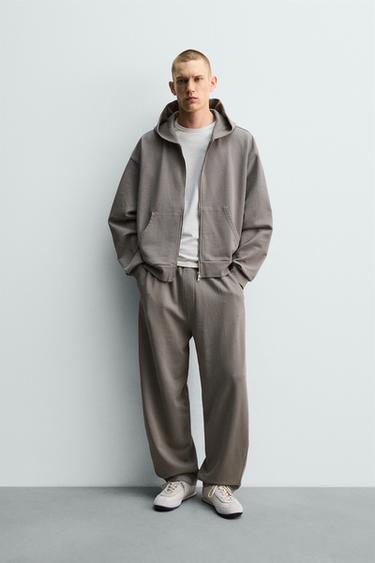 بنطلون JOGGER BALLOON FIT مغسول - رمادي فاتح الخاص بـ Zara