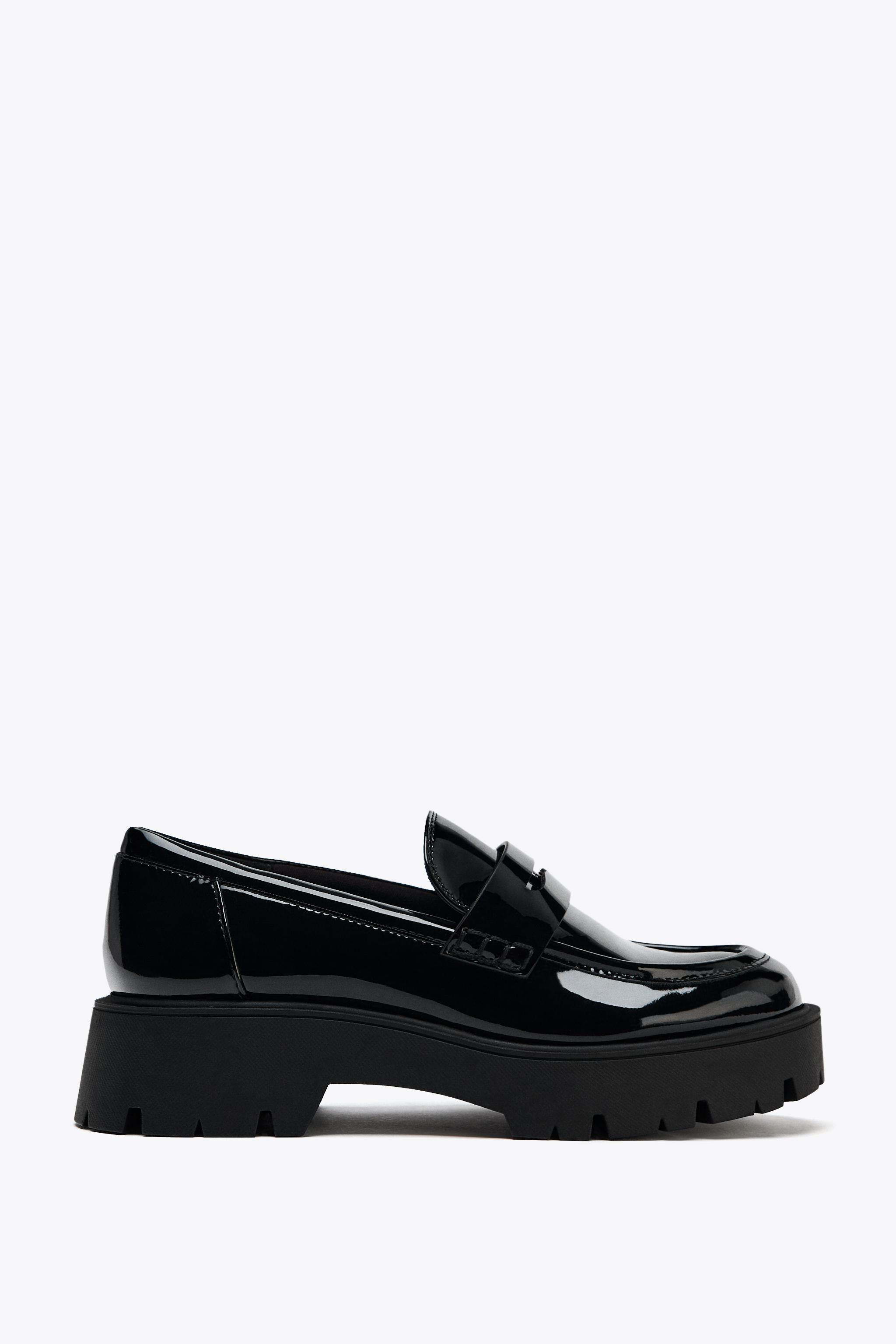 トラックソールローファー - ブラック | ZARA Japan / 日本