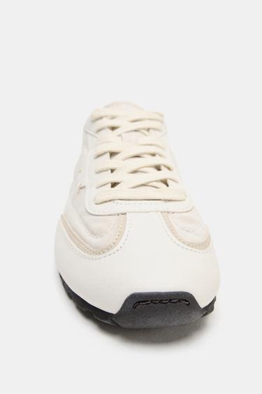 FABRIC SNEAKERS - Ecru White by Zara - Image 2