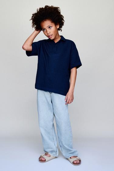 JEANS LOOSE FLUIDO - Azul de Zara