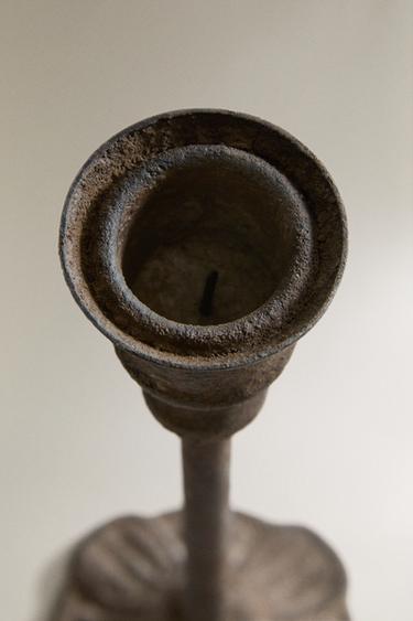 IRON CANDLE HOLDER - Metal brown by Zara - Image 2