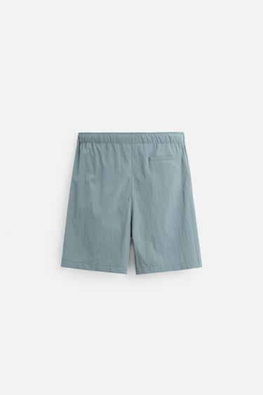 BERMUDA TÉCNICA - Azul / Gris de Zara