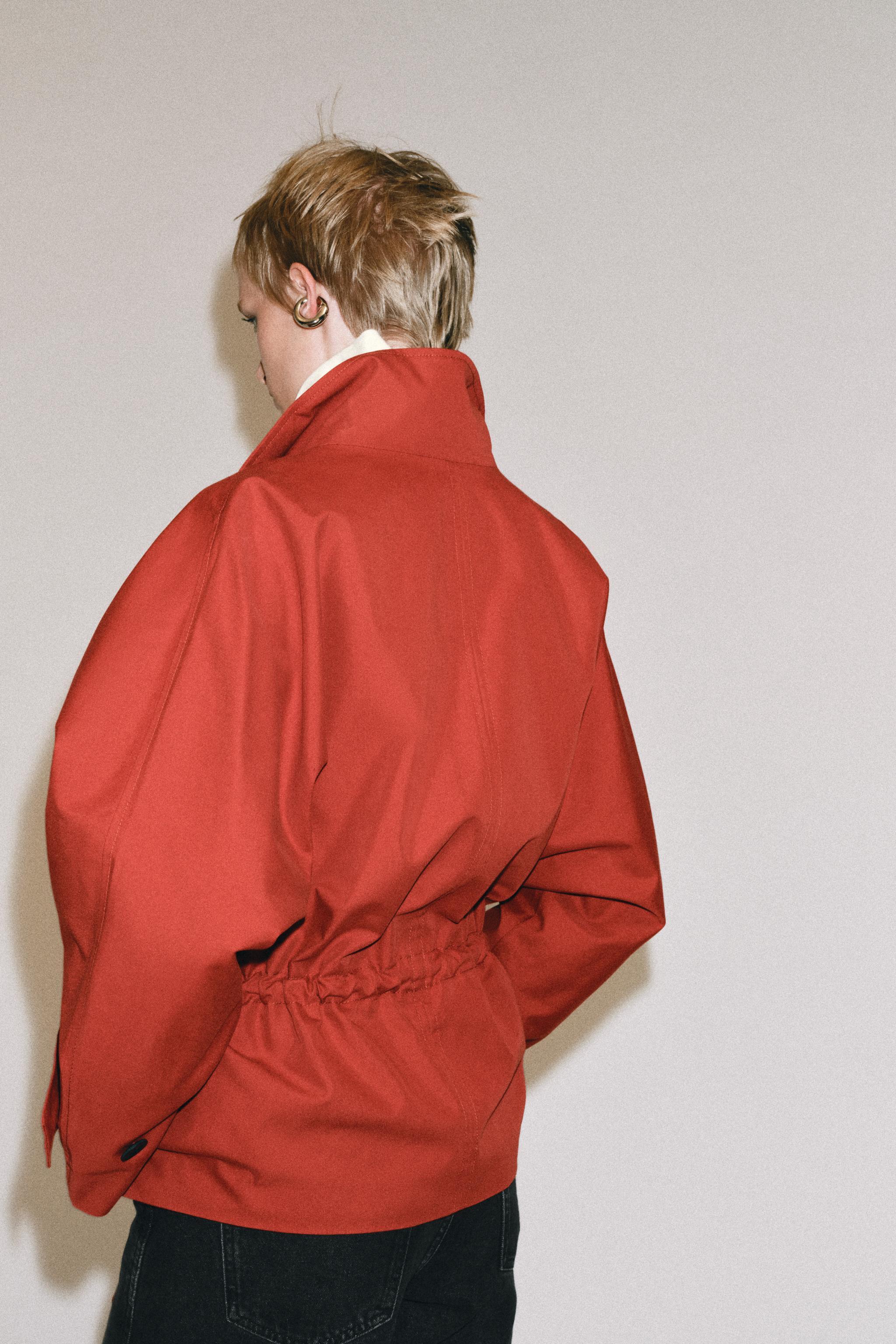 OVERSIZED SHORT TRENCH COAT ZW COLLECTION