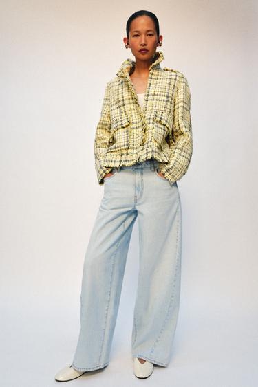 ДЖИНСЫ ZW COLLECTION LOOSE BARREL СО СРЕДНЕЙ ПОСАДКОЙ — СИНИЙ от Zara