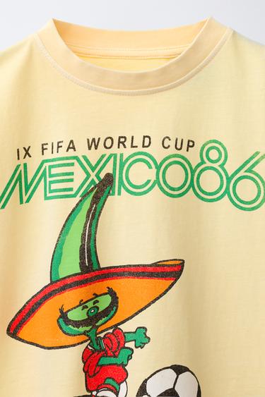 FIFA WORLD CUP ™ 1986 PRINTED T-SHIRT - Yellow by Zara - Image 2