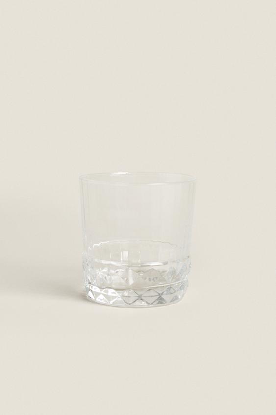 FACETED GLASS TUMBLER ZARA United Kingdom