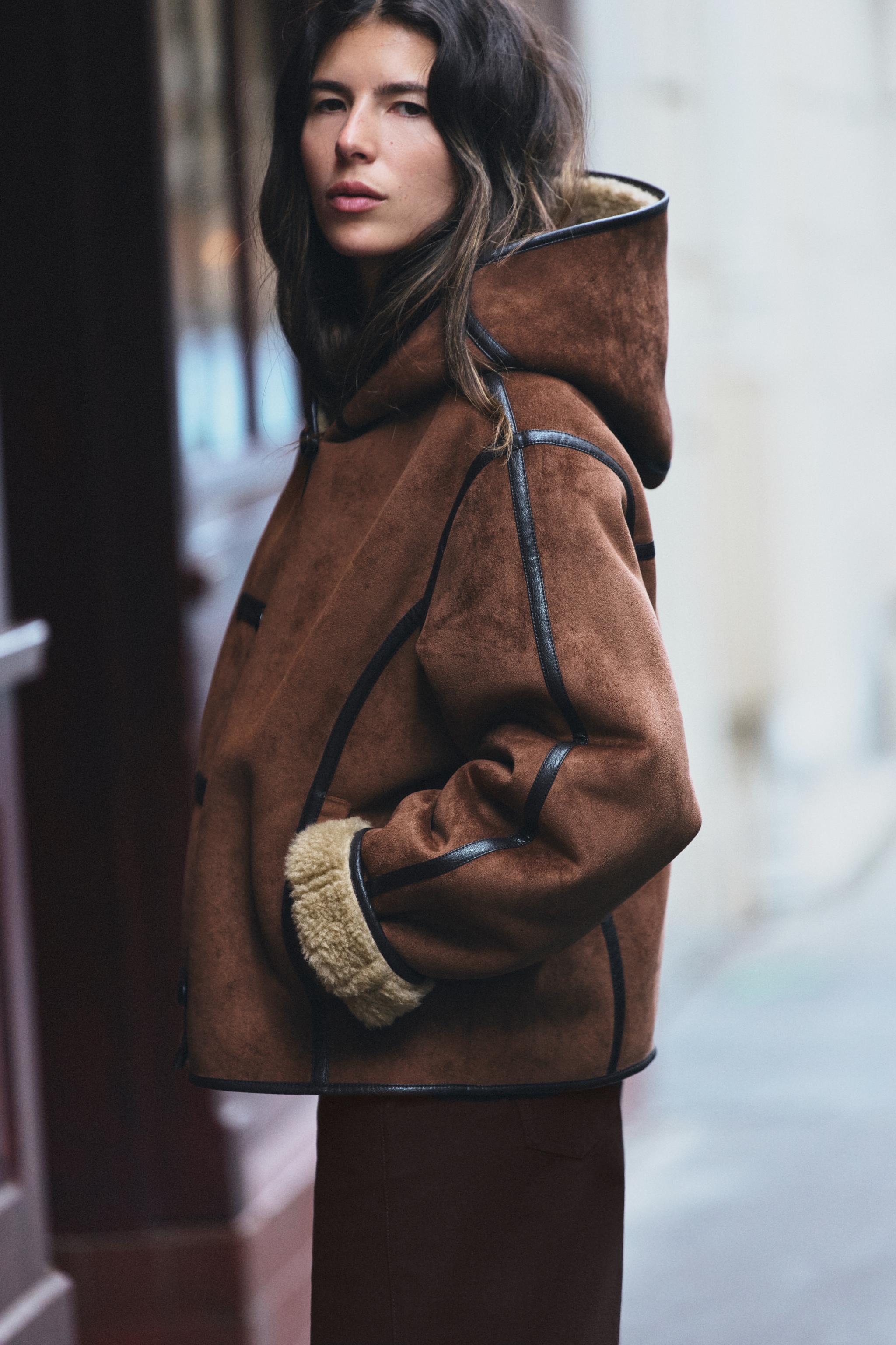 DOUBLE-FACED JACKET WITH HOODIE