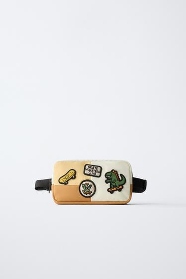 Zara PATCH BELT BAG - Sandy Brown