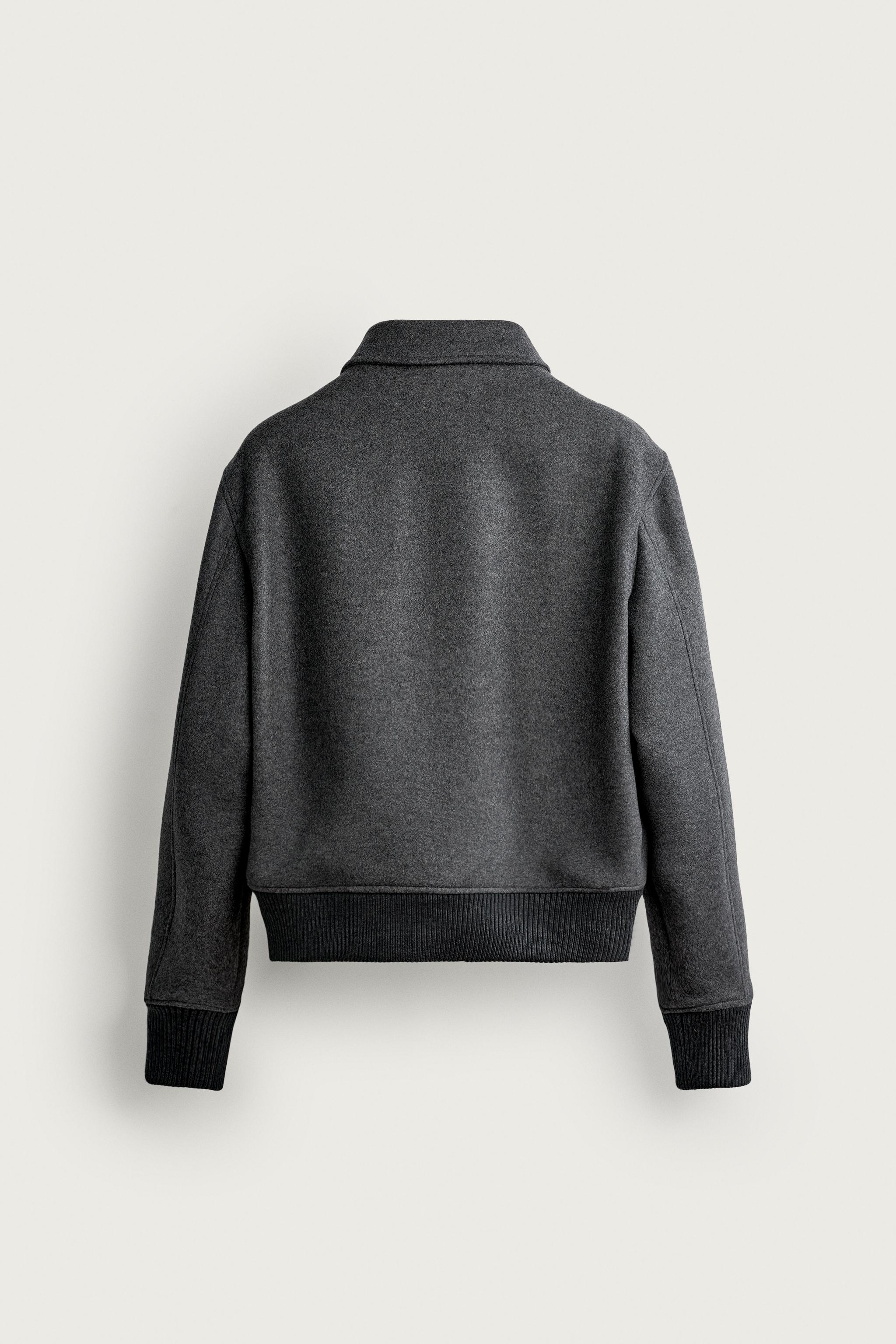 BLOUSON REGULAR FIT EN LAINE