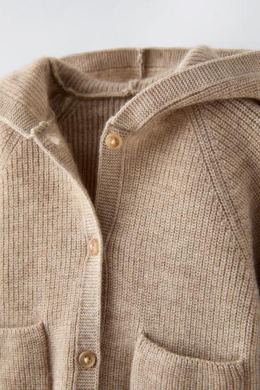 WOOL AND CASHMERE JACKET - Tan marl by Zara - Image 2