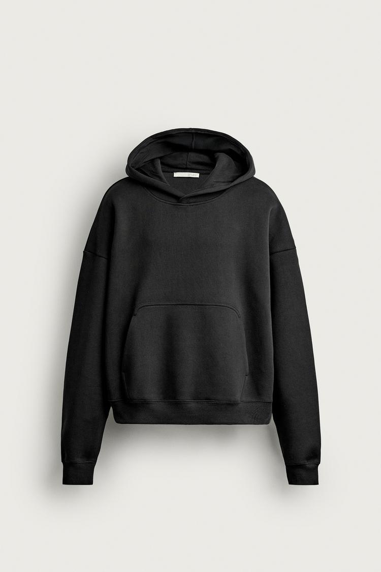 Sudadera compacta boxy fit capucha