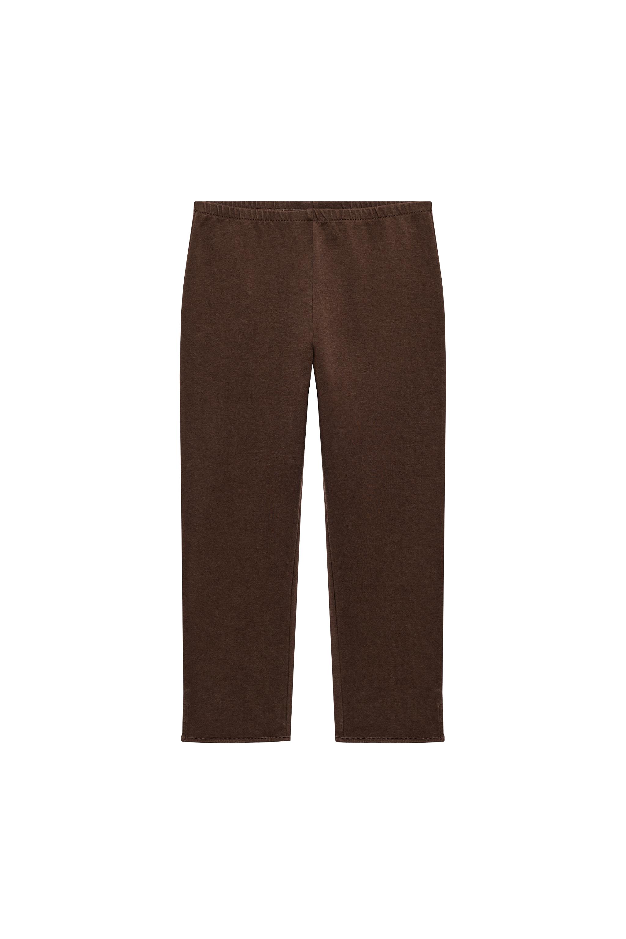 CAPRI PANTS - Dark brown | ZARA United States CAPRI PANTS - Dark brown | ZARA United States