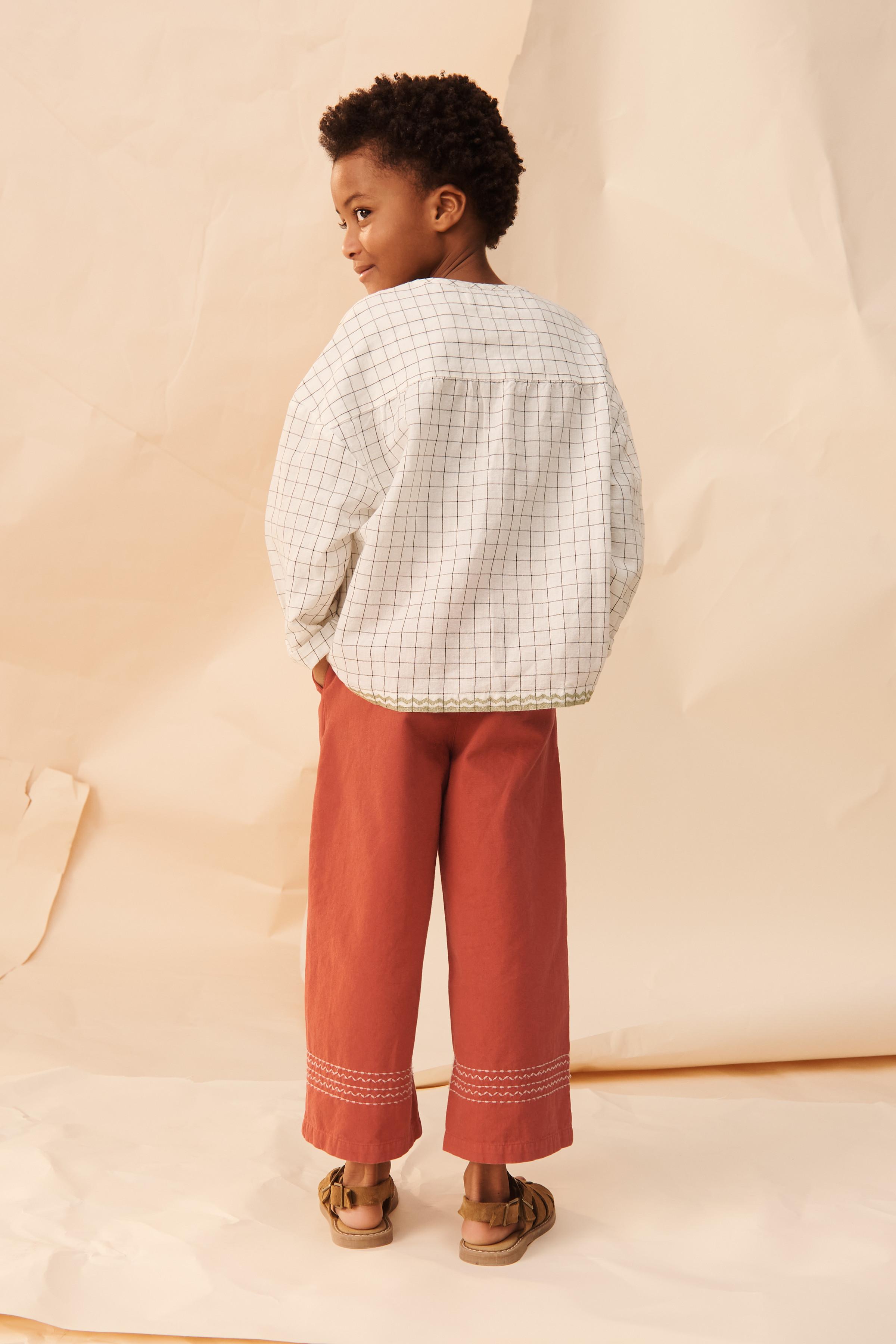 CHEMISE À CARREAUX BRODERIE CONTRASTE ÉDITION LIMITÉE