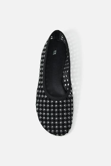 BAILARINA TACHAS REJILLA - Negro de Zara