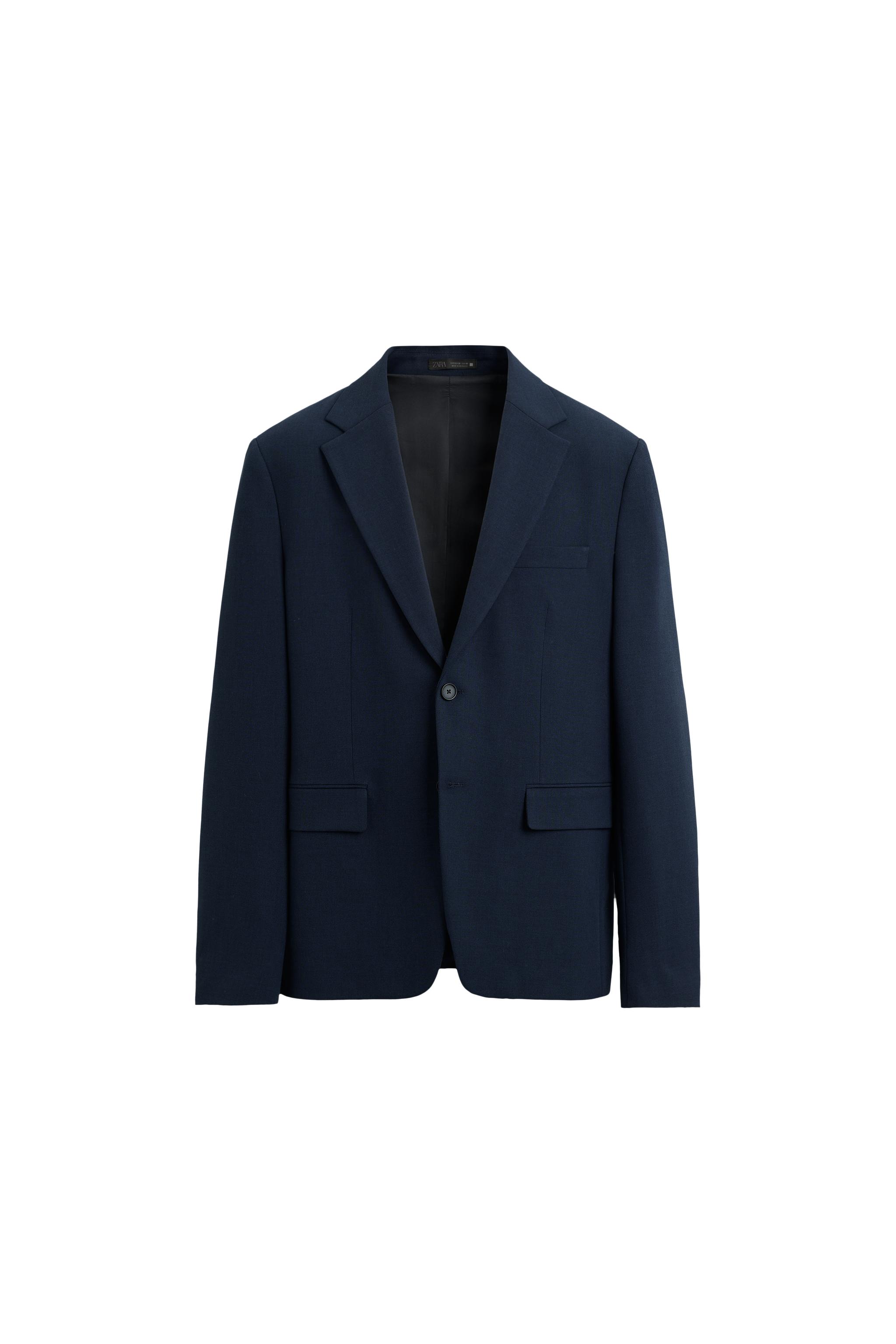SLIM FIT SUIT BLAZER - Bluish | ZARA New Zealand