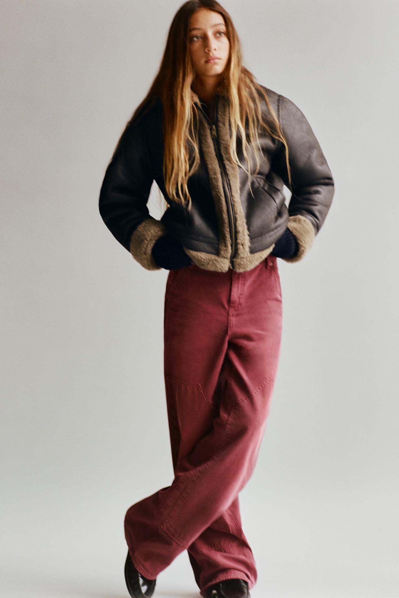 DOUBLE-FACED JACKET — Brown