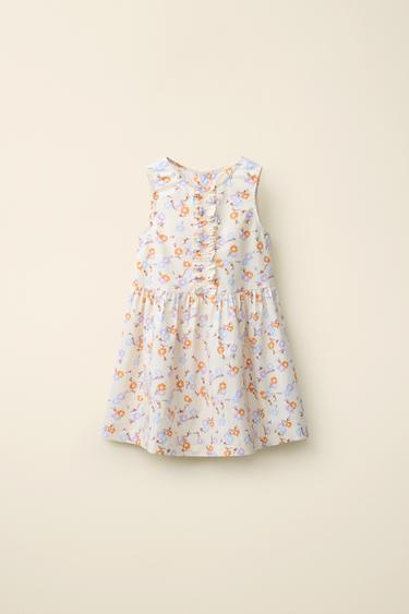 CREATED BY CARAMEL LONDON X ZARA 플라워 원피스 - Zara 멀티컬러