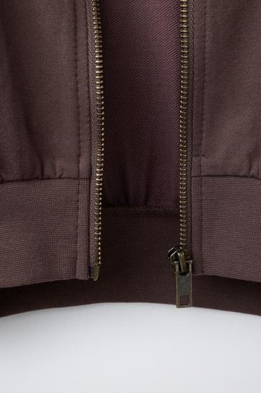 SWEAT À CAPUCHE TEXRO EN RELIEF - Marron de Zara - Image 3