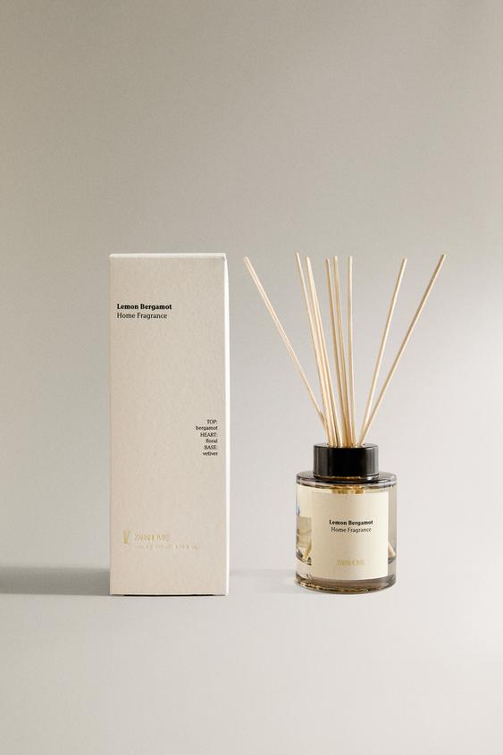 (100 ML) DIFUSOR DE AMBIENTE COM VARETAS LEMON BERGAMOT - branco da Zara - Imagem 0