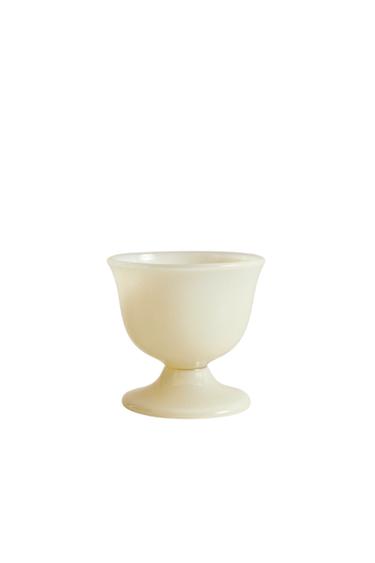 BOROSILICATE GLASS EGG CUP - Yellow by Zara