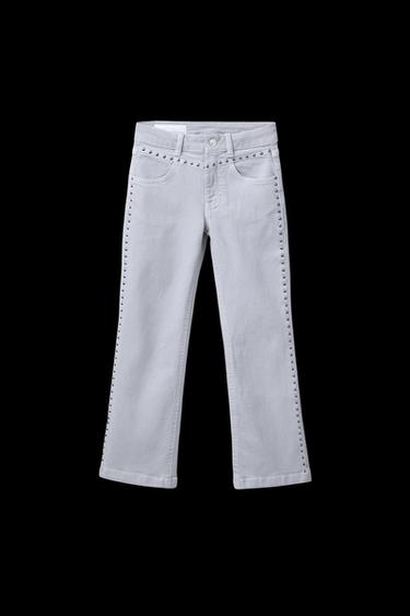FLARE-JEANS MIT NIETEN - Grau von Zara - Bild 0