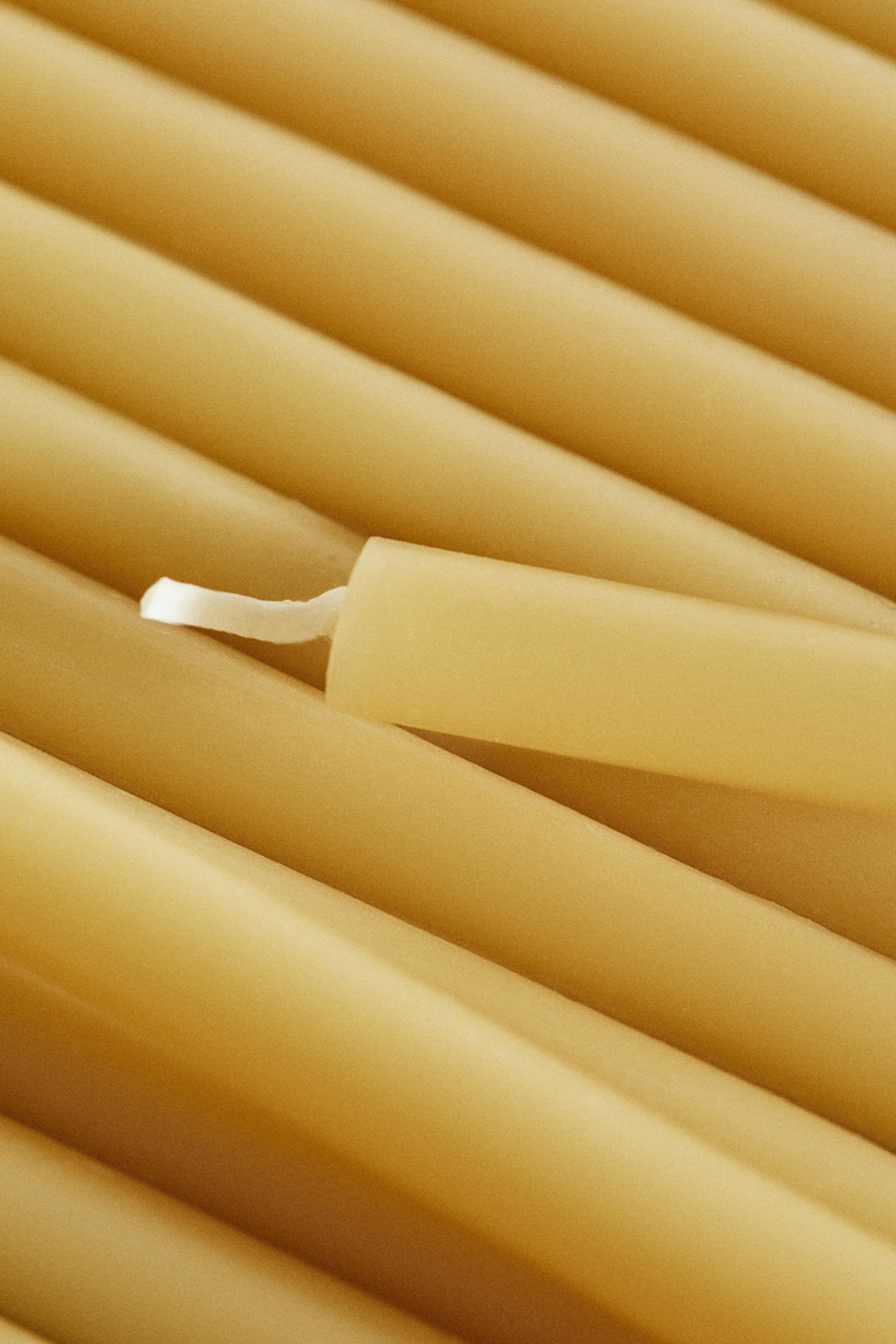 LOT BOUGIES FINES DÉCORATIVES CYLINDRE (LOT DE 10)