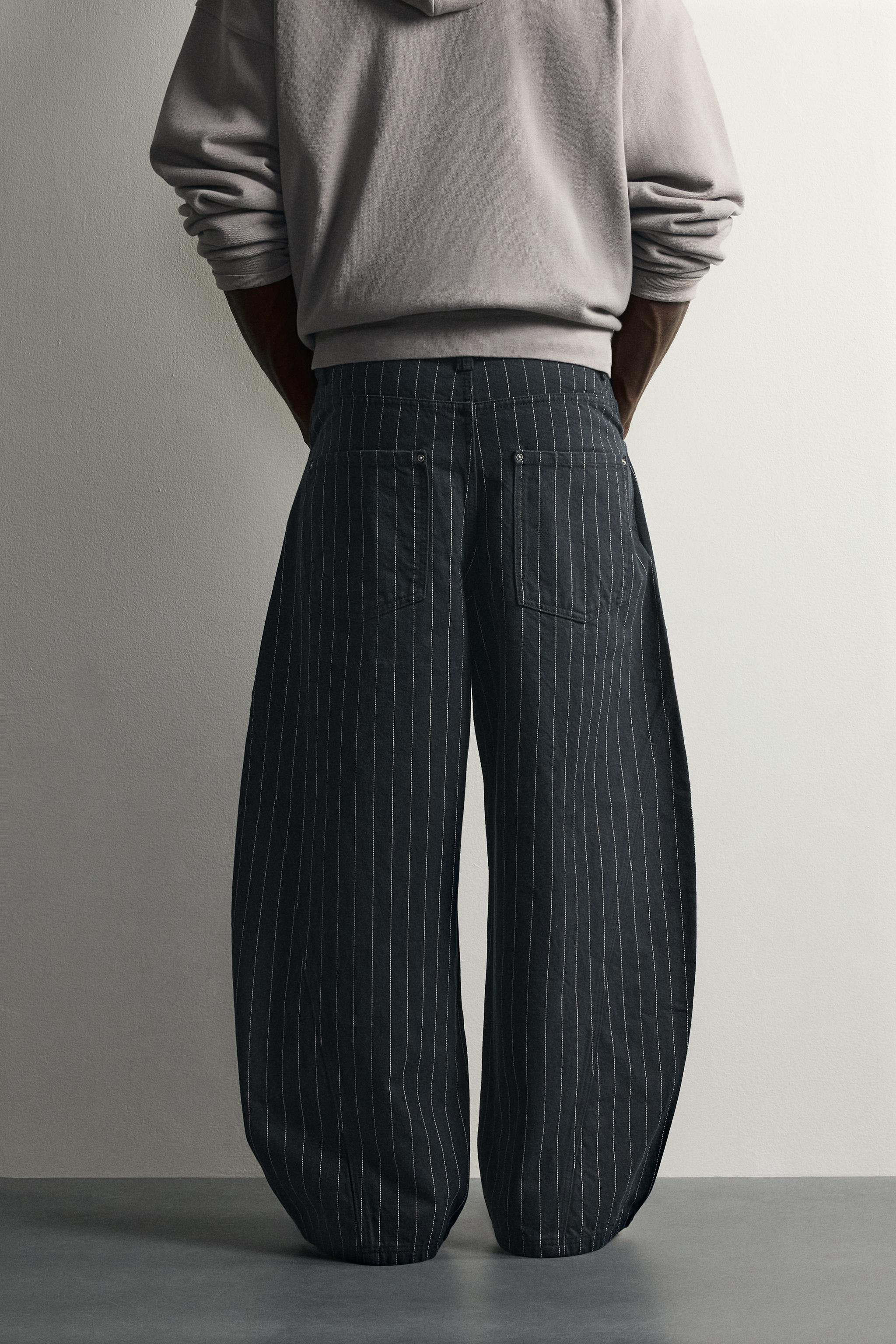 PINSTRIPE BALLOON FIT PANTS - thumbnail 3