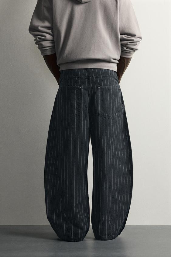 PANTALON BALLOON FIT RAYURES - rayures de Zara - Image 2