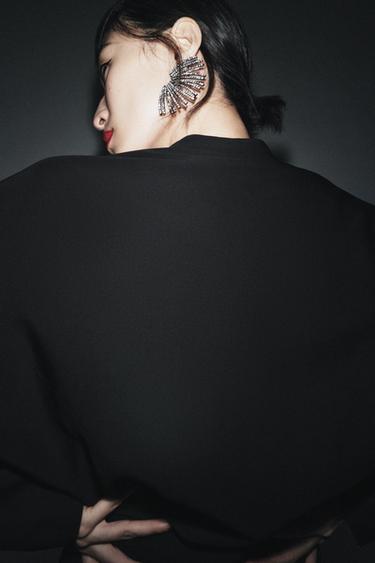 بلوزة ضيقة ZW COLLECTION - أسود الخاص بـ Zara