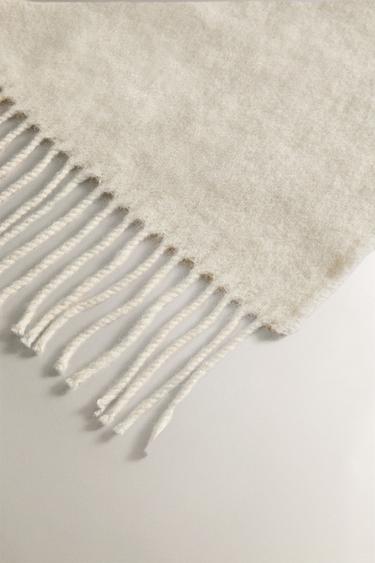 PLAID LAINE - Blanc cassé de Zara - Image 1