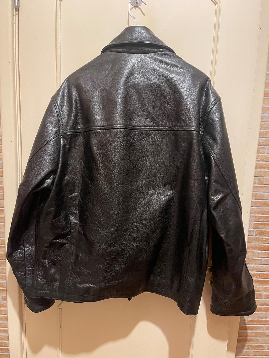 LEATHER PARKA WITH POCKETS - Image 2