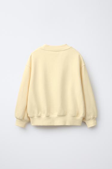 SWEAT IMPRIMÉ - Jaune de Zara - Image 1