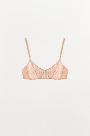 SOUTIEN-GORGE BIMATIÈRE EN MÉLANGE DE SOIE - Rose pastel de Zara - Image 2