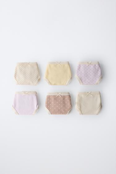 6-14 YEARS / SIX-PACK OF POLKA DOT BRIEFS - Multicoloured by Zara