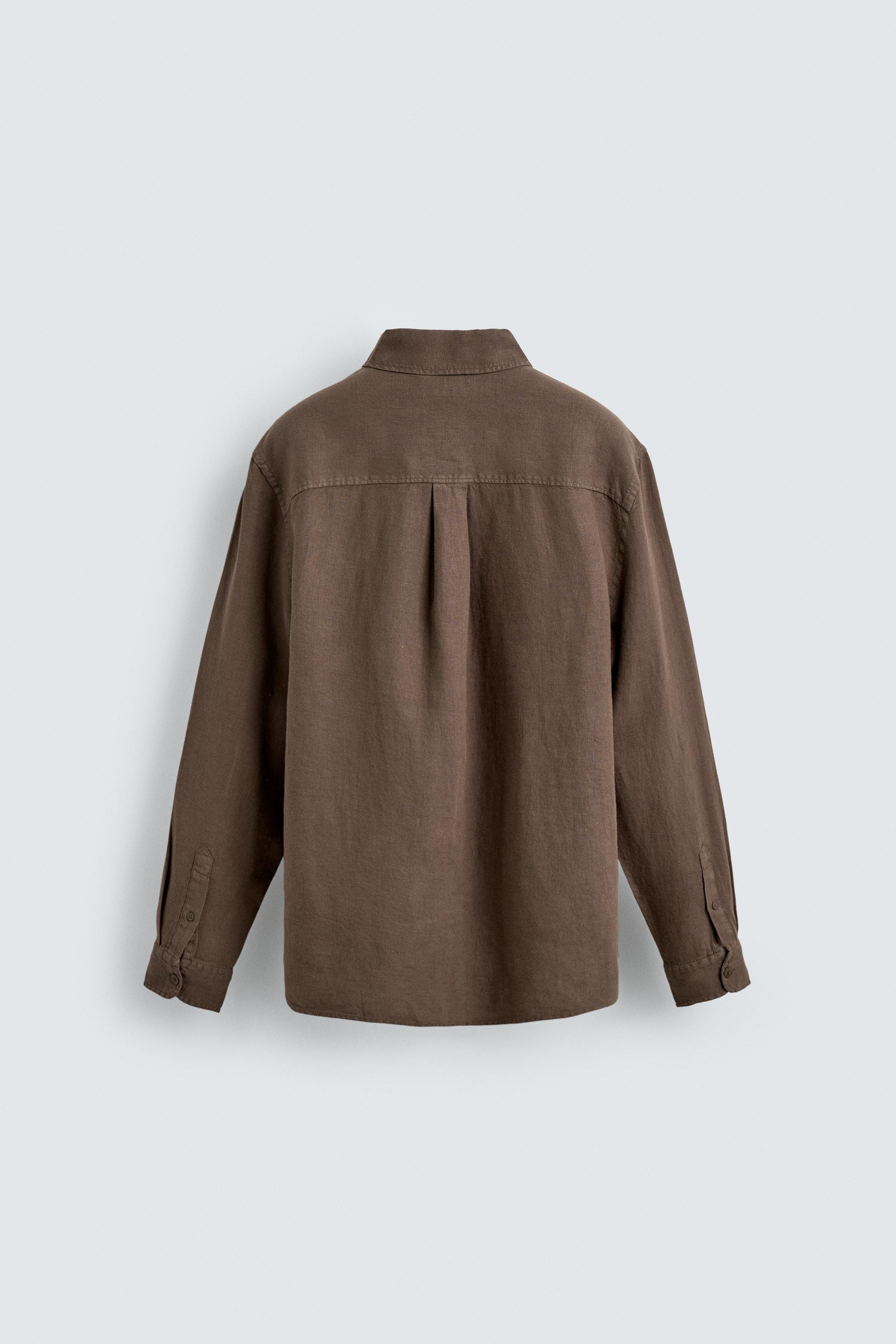 100% LINEN REGULAR FIT SHIRT