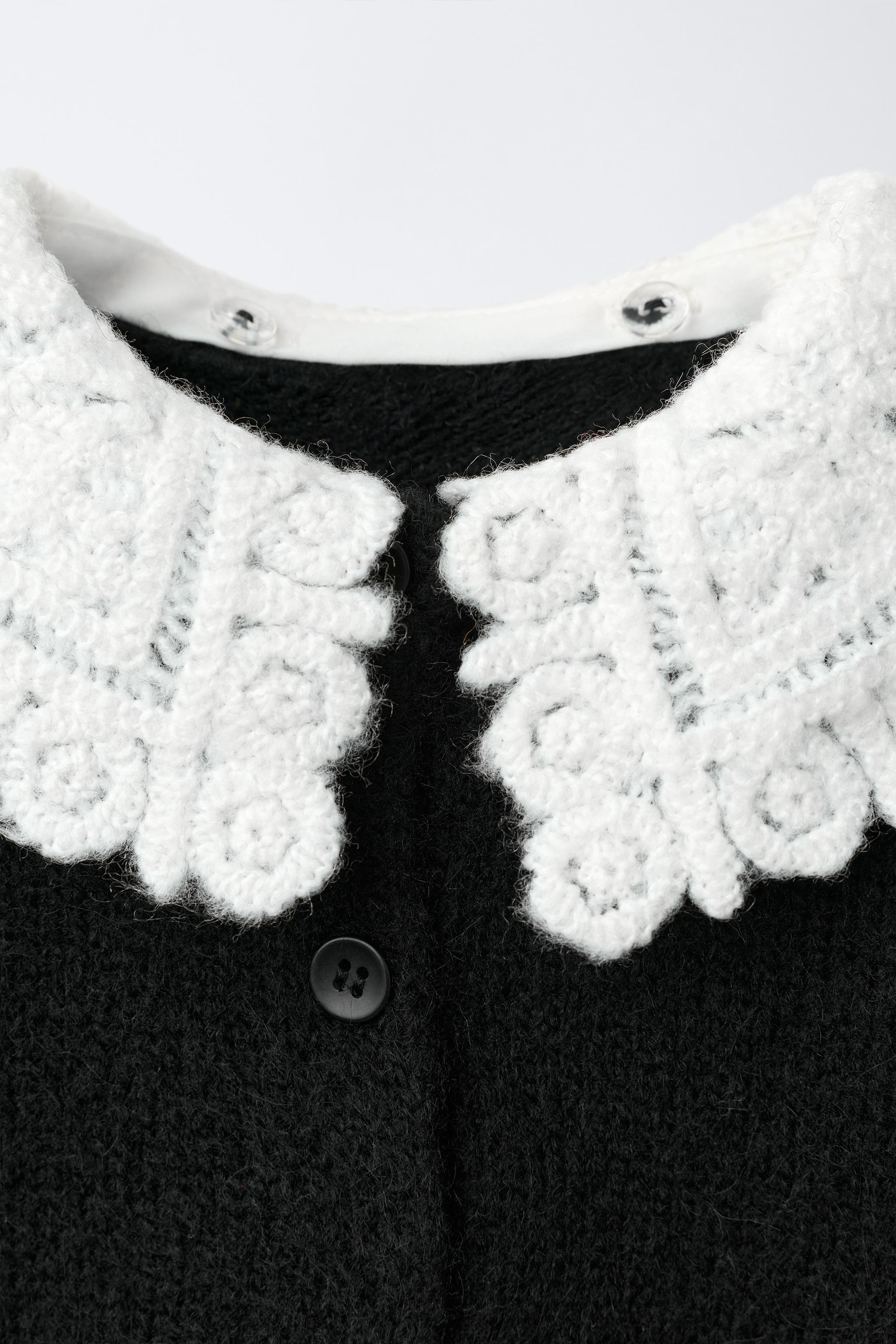 GILET EN MAILLE À COL DÉTACHABLE